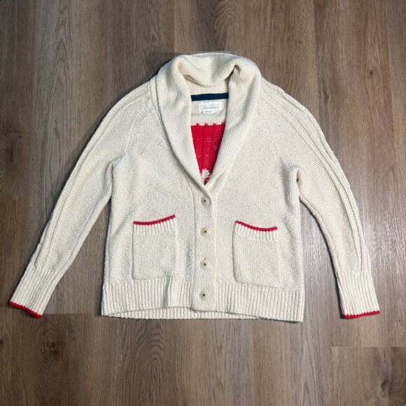Anthropologie Lobster Knit Cardigan Sweater size XS rare coastal summer red - Picture 6 of 13